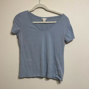 Light blue v neck